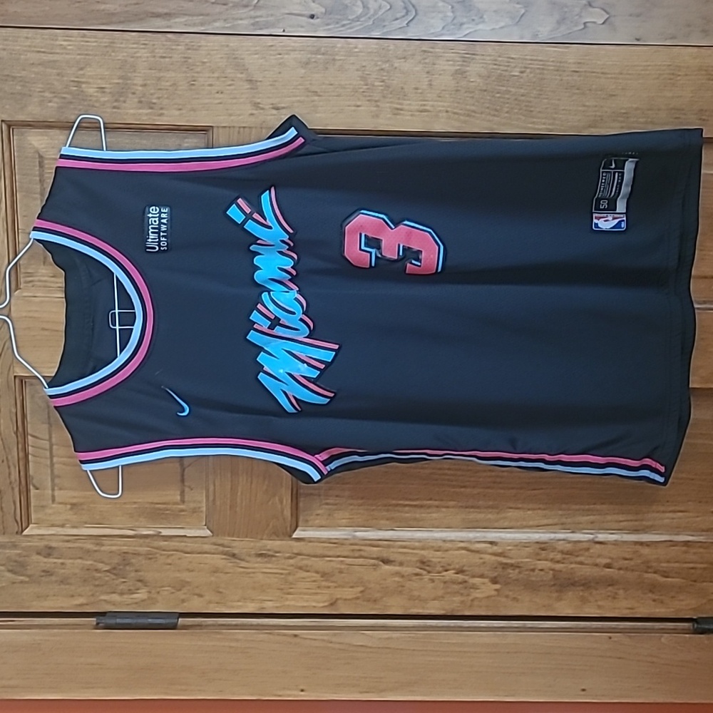 Men's Miami Heat Dwyane Wade #3 Nike Black City Edition Swingman Jersey